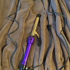 Purple and Gold Curling Iron